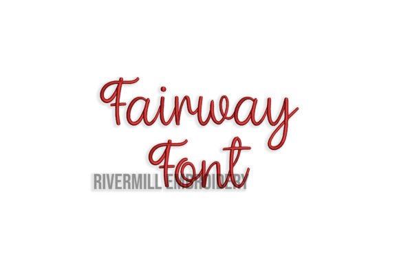 1 1/2 Fairway Embroidery Font Guide