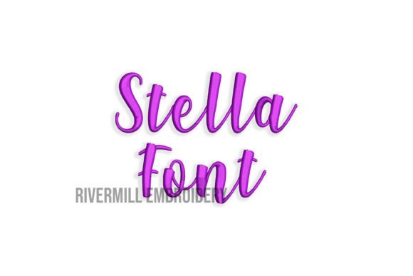 1 1/2 Stella Embroidery Font Guide