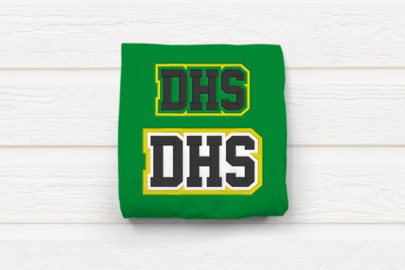 DHS High School Initials Embroidery: A Custom Design for School Spirit
