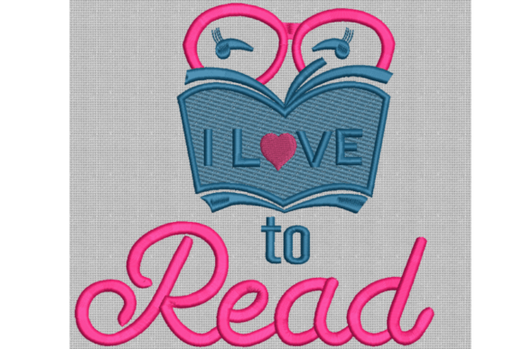 I Love to Read: A Practical Evaluation of a Book Lover's Embroidery Design