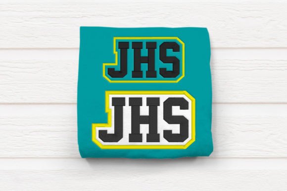 JHS High School Initials Embroidery: A Versatile Design for School Spirit