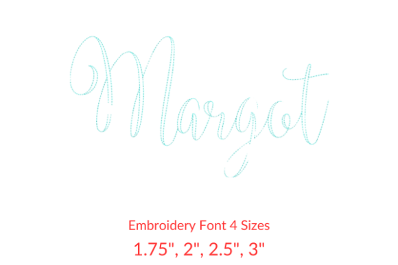 Mastering Textile Typography with the Margot Vintage Font Embroidery Design