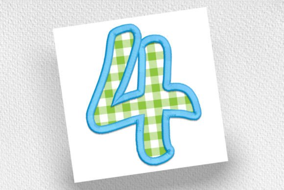 Number 4 Applique: A Bold Design for Custom Projects