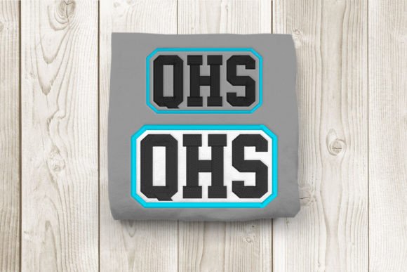 QHS High School Initials: A Modern Emblem for School Spirit and Personal Style