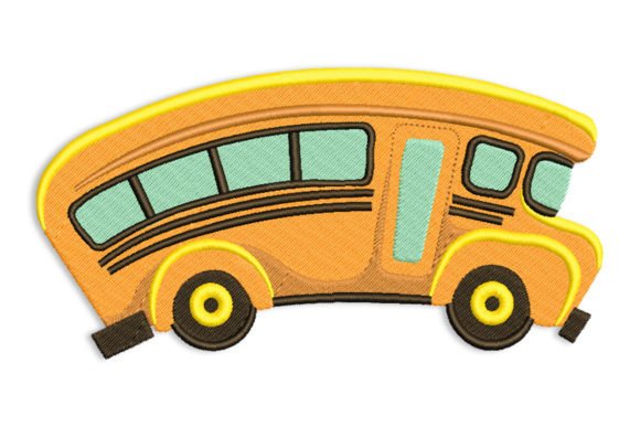 School Bus Embroidery Design: A Whimsical Touch for Your Fabrics
