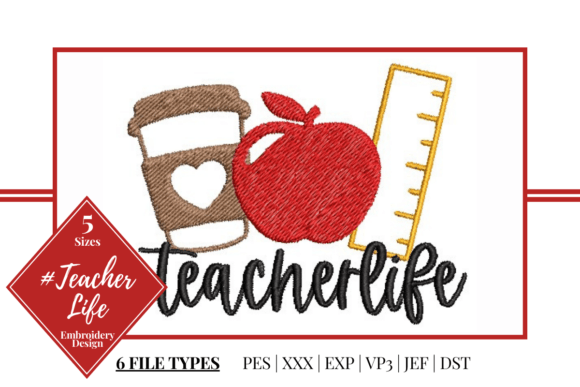 Teacher Life: Celebrating the Profession Through Embroidery Design