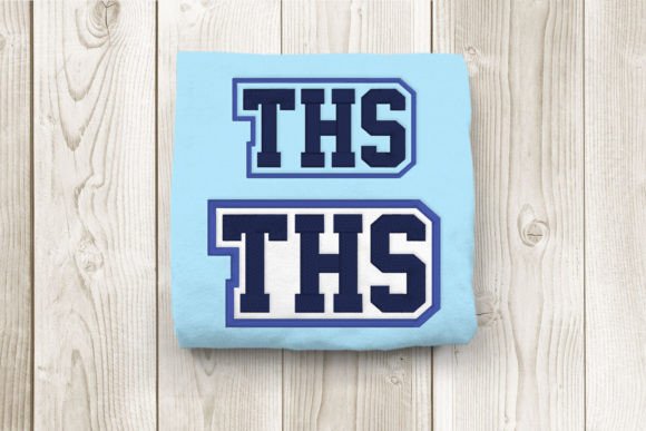THS High School Initials: A Custom Embroidery Solution for School Spirit