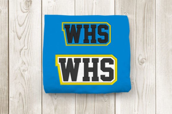 WHS High School Initials Embroidery: Stitching Together School Spirit and Style