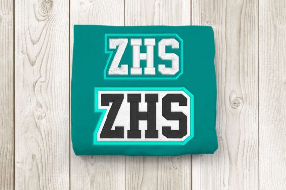 ZHS High School Initials Embroidery: A Bold Way to Show School Spirit